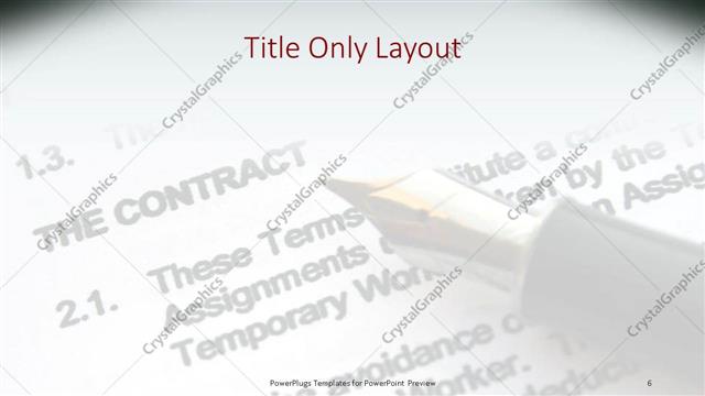 Title Only presentation slide layout