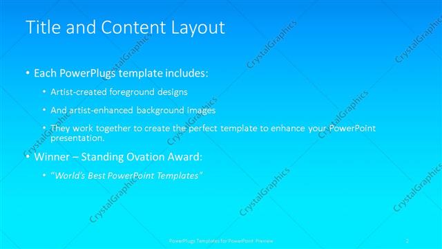 Title and Content presentation slide layout