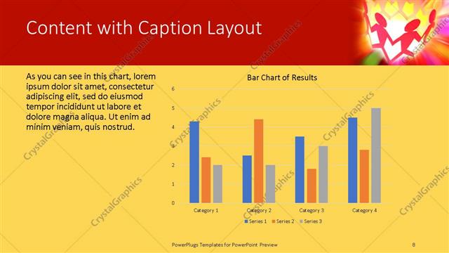 Content with Caption presentation slide layout
