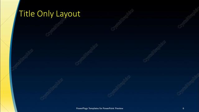 Title Only presentation slide layout