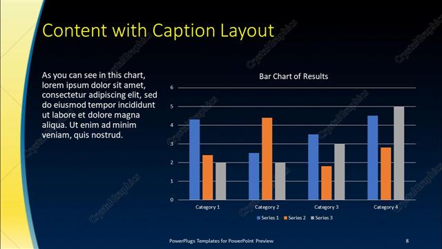Content with Caption presentation slide layout