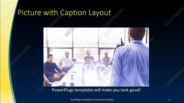 Picture with Caption presentation slide layout
