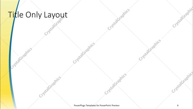 Title Only presentation slide layout