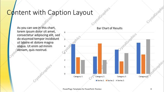 Content with Caption presentation slide layout