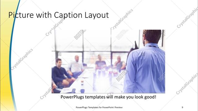 Picture with Caption presentation slide layout