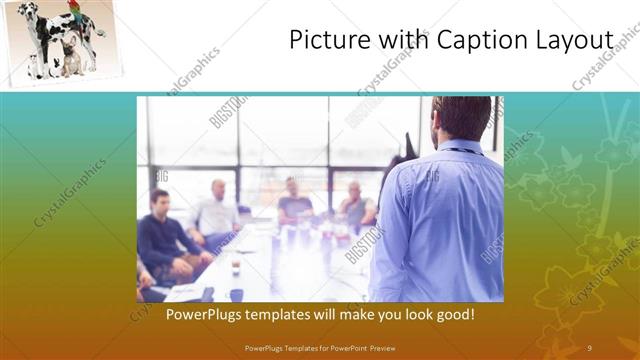 Picture with Caption presentation slide layout