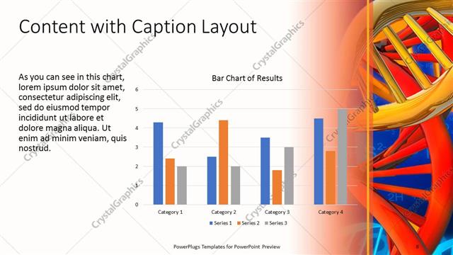 Content with Caption presentation slide layout