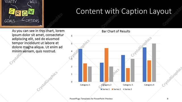 Content with Caption presentation slide layout