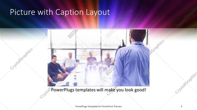 Picture with Caption presentation slide layout