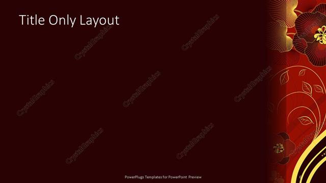 Title Only presentation slide layout