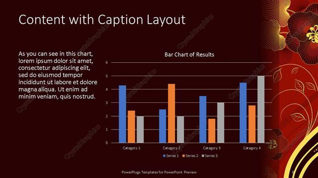 Content with Caption presentation slide layout