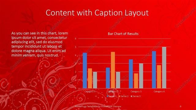 Content with Caption presentation slide layout