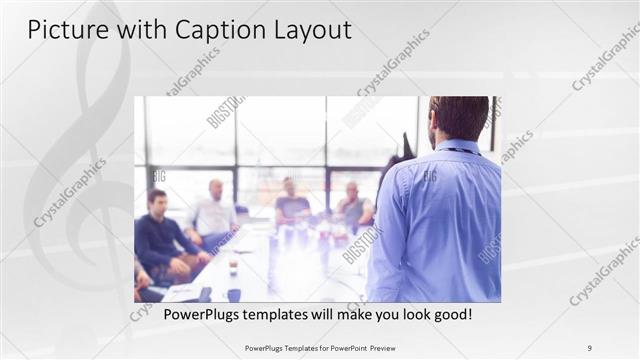 Picture with Caption presentation slide layout