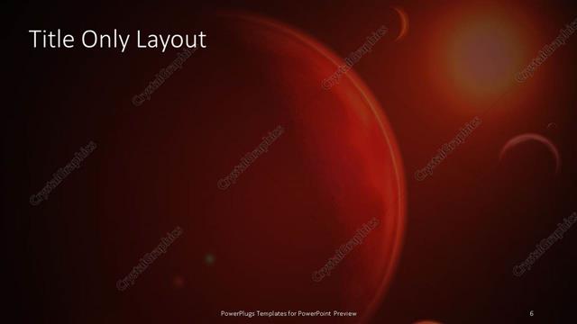 Title Only presentation slide layout