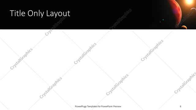 Title Only presentation slide layout