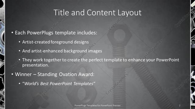 Title and Content presentation slide layout