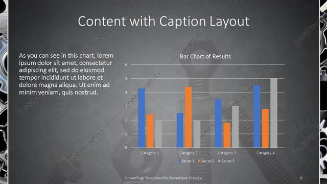 Content with Caption presentation slide layout