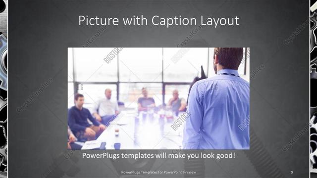Picture with Caption presentation slide layout