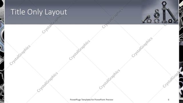 Title Only presentation slide layout