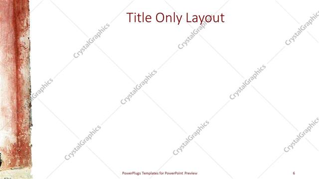 Title Only presentation slide layout