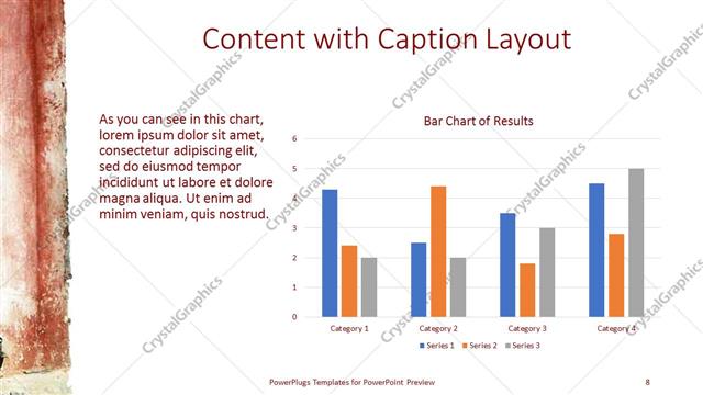Content with Caption presentation slide layout