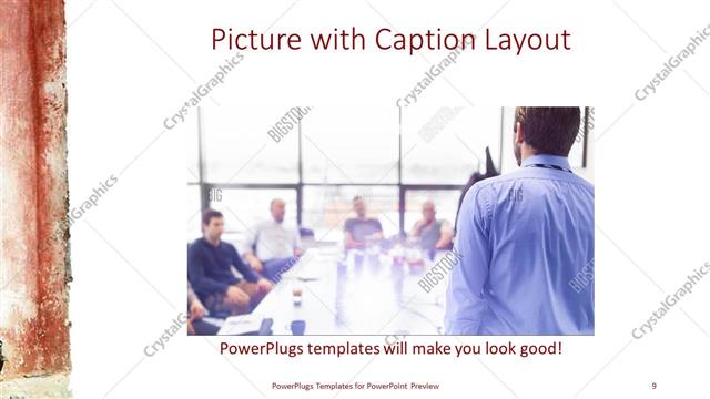 Picture with Caption presentation slide layout