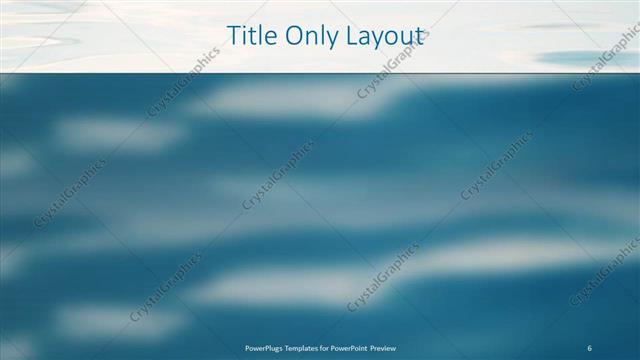 Title Only presentation slide layout