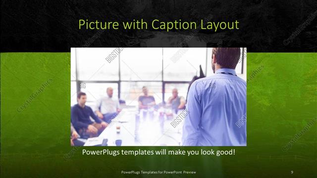Picture with Caption presentation slide layout