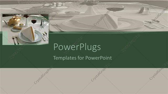  Presentation with hospitality - Depiction of a white background cutlery's, saucer and cups