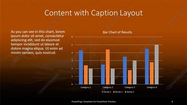 Content with Caption presentation slide layout