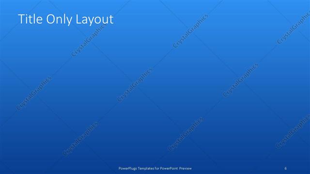 Title Only presentation slide layout