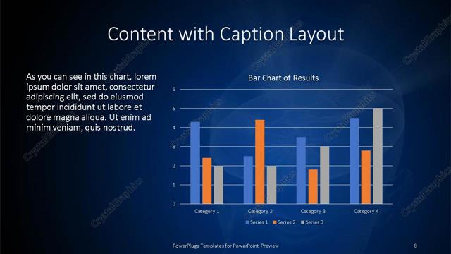 Content with Caption presentation slide layout