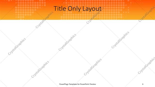 Title Only presentation slide layout