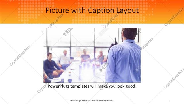 Picture with Caption presentation slide layout