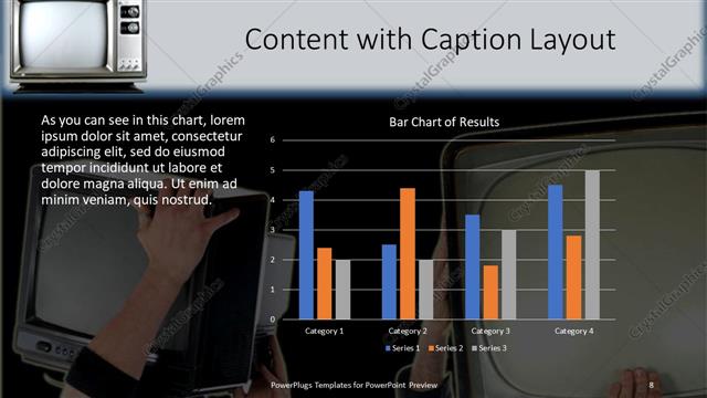 Content with Caption presentation slide layout