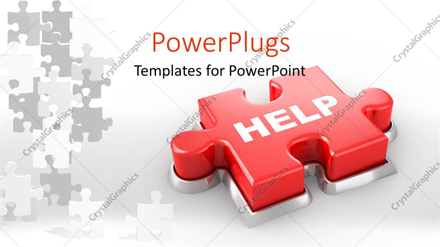 Featuring a Piece of Puzzle with the Word Help