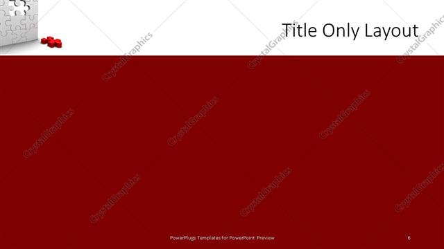 Title Only presentation slide layout