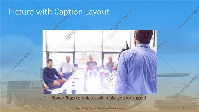Picture with Caption presentation slide layout