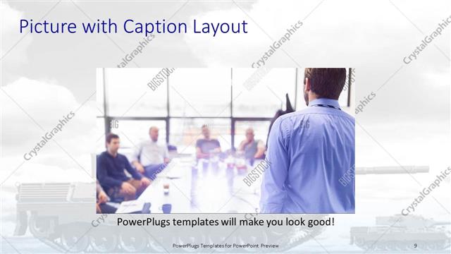 Picture with Caption presentation slide layout