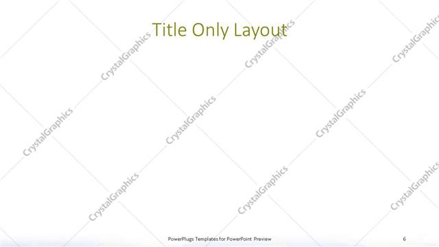 Title Only presentation slide layout
