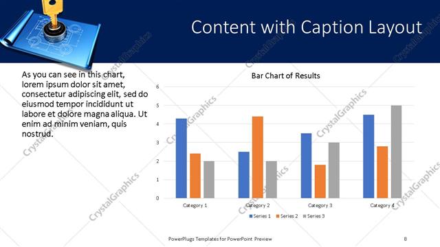 Content with Caption presentation slide layout