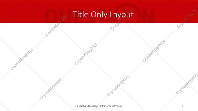 Title Only presentation slide layout