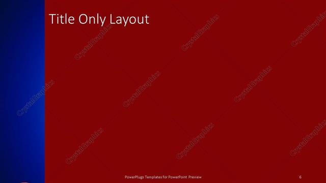 Title Only presentation slide layout