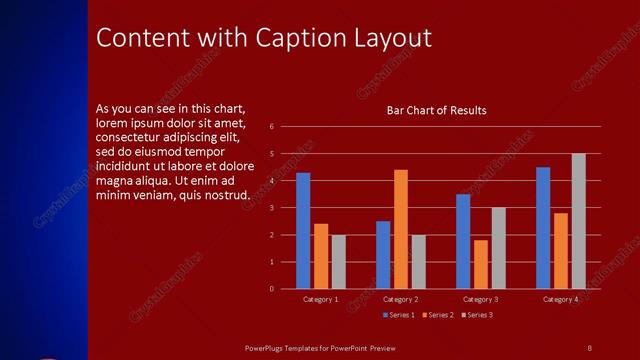 Content with Caption presentation slide layout