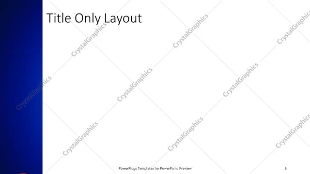 Title Only presentation slide layout