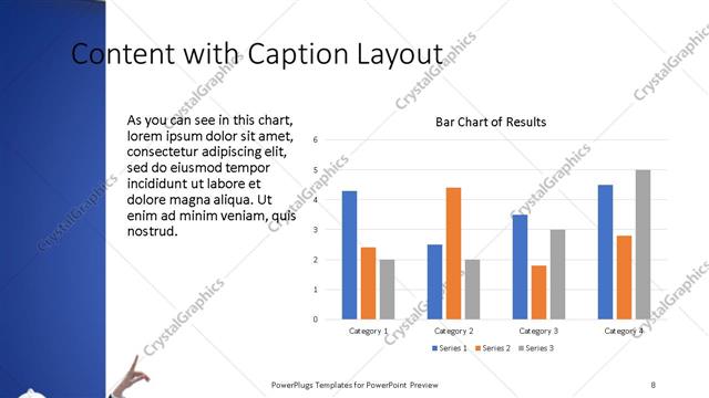 Content with Caption presentation slide layout
