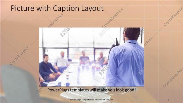 Picture with Caption presentation slide layout