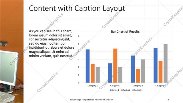 Content with Caption presentation slide layout