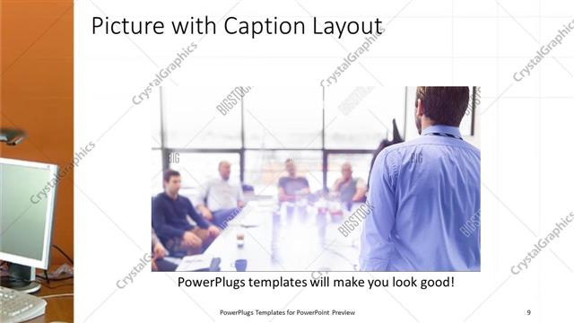 Picture with Caption presentation slide layout