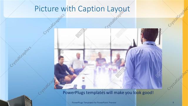 Picture with Caption presentation slide layout
